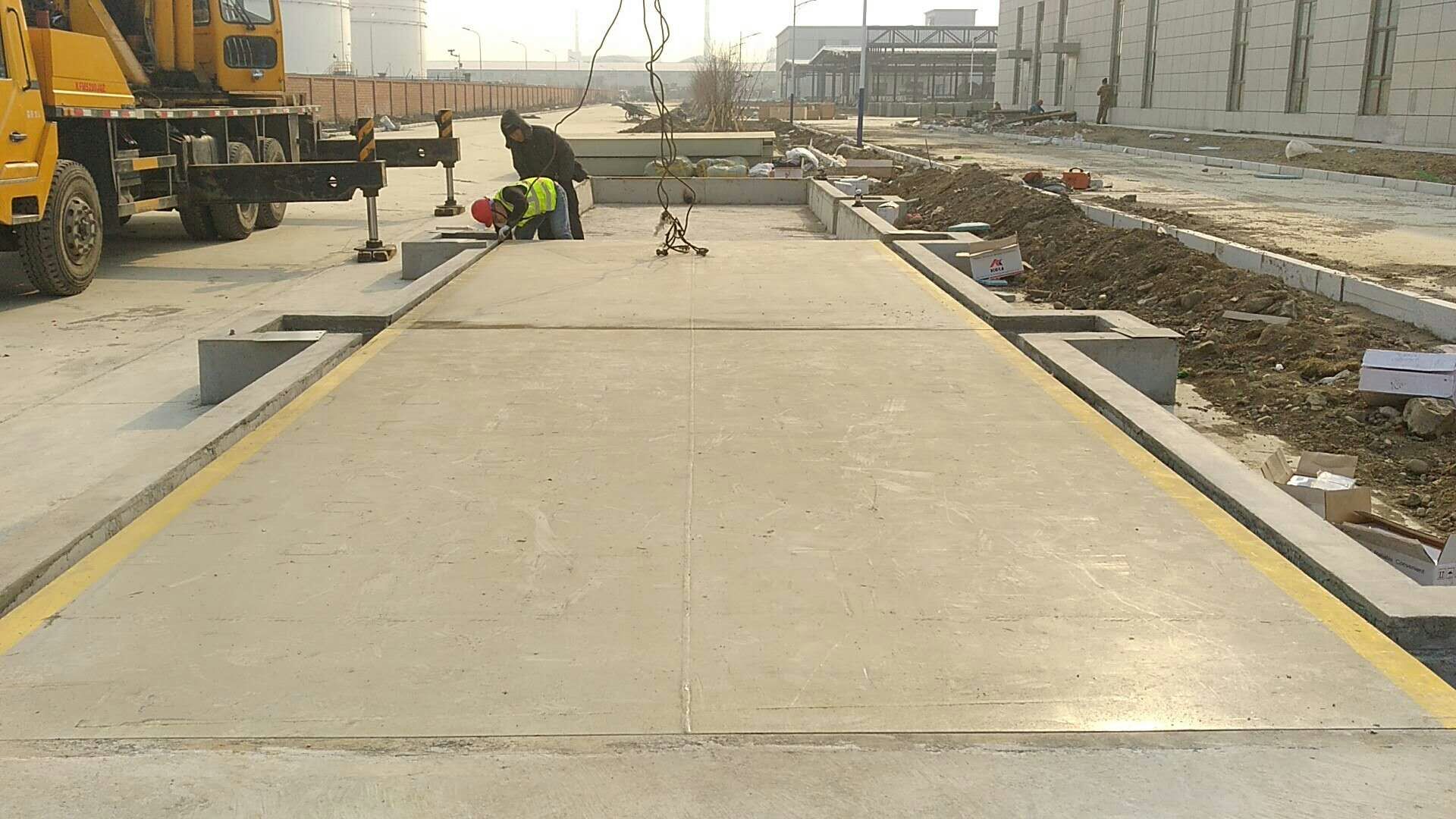 電子地磅安裝現場